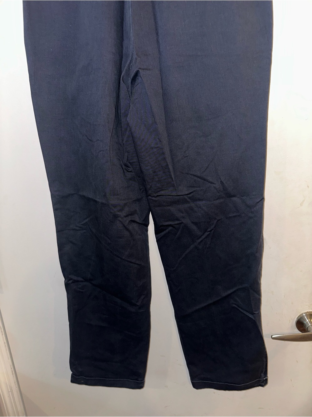 Vintage pleated men’s navy chinos - Picture 5 of 13